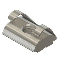 MODULAR SOLUTIONS ZINC PLATED FASTENER<BR>M6 SQUARE NUT 30 W/POSITION FIX